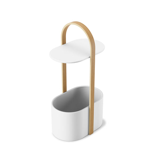 Umbra bijzettafel Bellwood - 35 x 24 x 69 cm - Wit/naturel