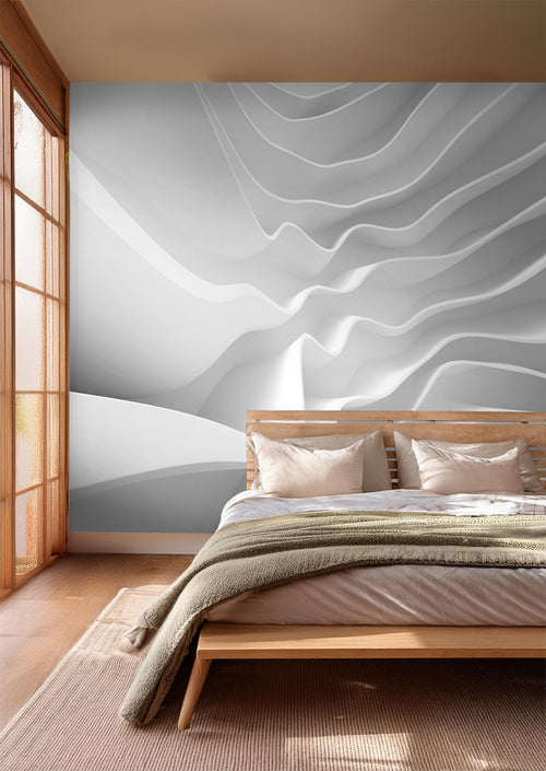 Sanders & Sanders fotobehang 3D-motief wit - 360 x 270 cm - 600530