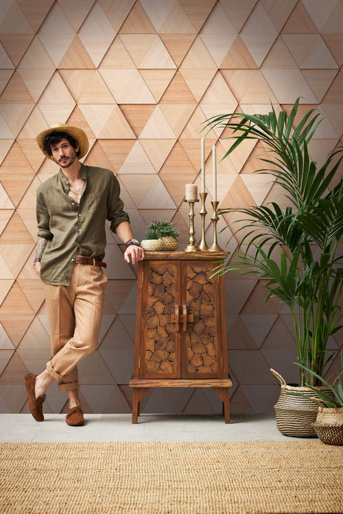 One Wall one Role fotobehang 3D-motief beige - 371 x 280 cm - AS-382881 - vtwonen shop