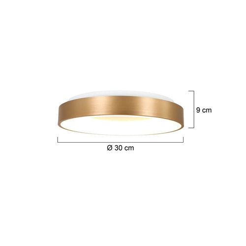 Steinhauer plafondlamp Ringlede - 1 lichts - 30x 9 cm - goud - vtwonen shop