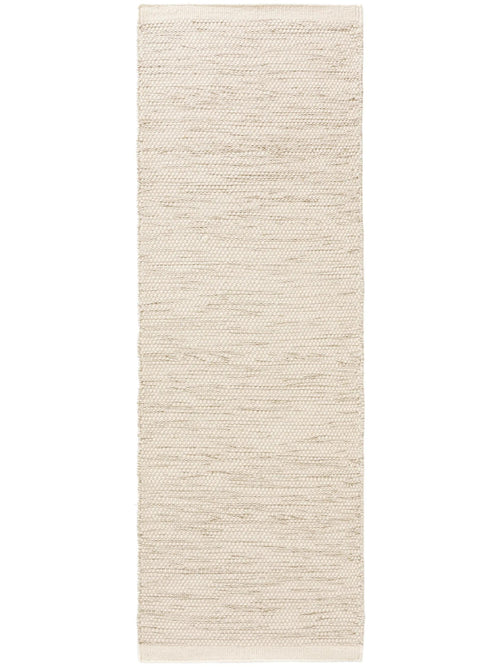 benuta wollen loper Rocco - crème - 70x200 cm