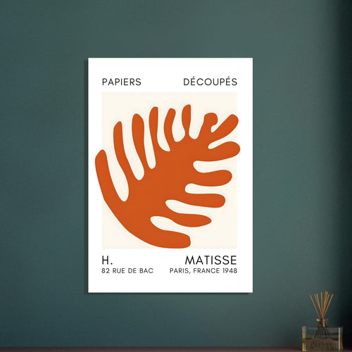 Artfulprints  Matisse – Coral bloom orange   poster 50x70 cm - vtwonen shop