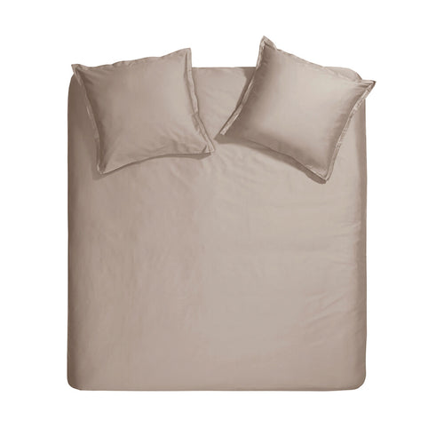 Cinderella - Dekbedovertrek Sundays Satijn - 240x220 cm - Taupe