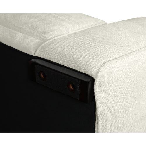 Furnhouse chaise longue bank links California - Crème wit - Stof - 105x305x85