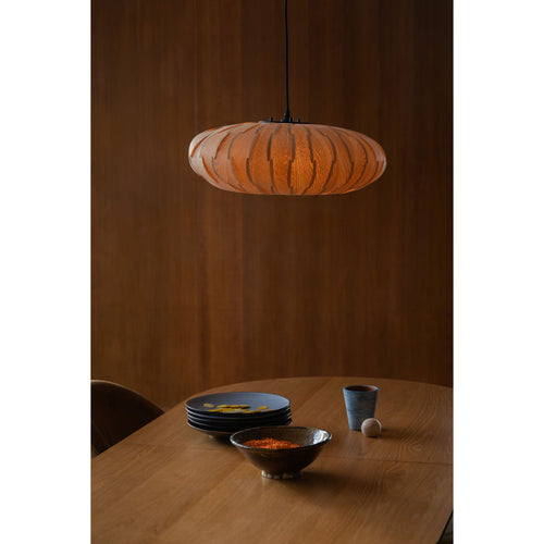 Dutchbone Bond Hanglamp Rond 40 cm Hout Naturel - vtwonen shop