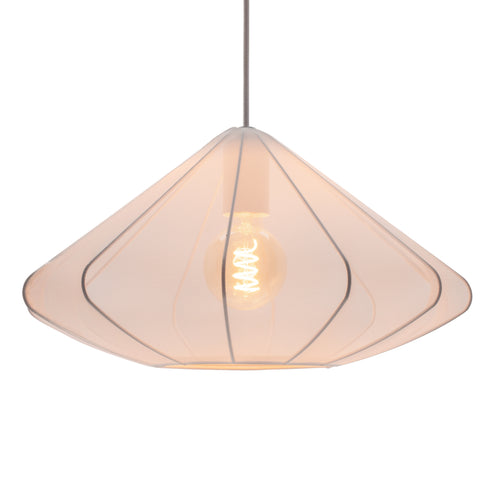 EGLO hanglamp Dolwen - e27 - ø 42,5 cm - wit - textiel - vtwonen shop