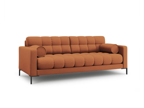 Cosmopolitan Design Bank Bali 3-zits, structurele stof, baksteen - 96x177x75cm