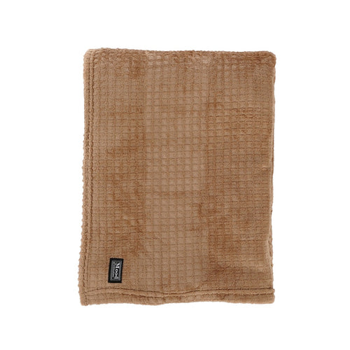 In The Mood Collection Joanne Fleece Plaid - L180 x B130 cm - Polyester - Lichtbruin