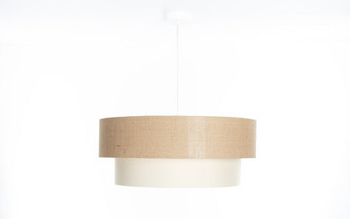 bpskoncept hanglamp Duo boho - jute - Ø50 cm