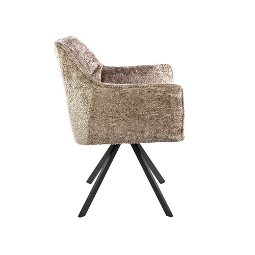 Giga Meubel Eetkamerstoel Alura - Zand - Draaibaar - Set van 2 - vtwonen shop