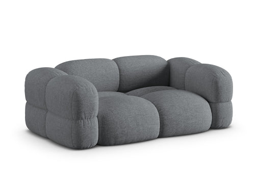 Cosmopolitan Design Bank Loretto 3-zits, structurele stof grijs - 100x210x68cm