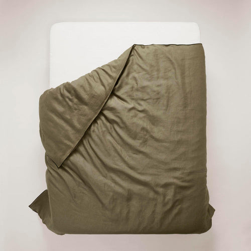 Madura Dekbedovertrek Carlina grijs kaki en zwarte hommel 140x200 cm