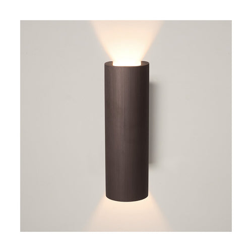 Atmooz wandlamp Macy - geborsteld brons - 8 x 6,5 x H 25 cm - geïntegreerde led