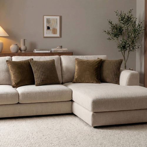 Dutch Decor - KUSSENSET - 4-delig - Texture Harmony - 45x45 cm - inclusief binnenkussens - groen