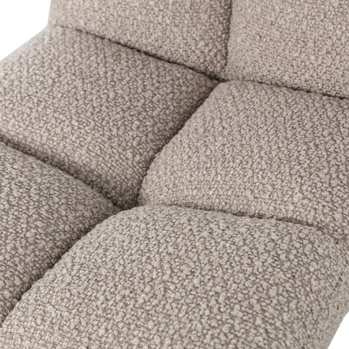 WOOOD draaistoelen Vinny - Bouclé - Zand - Set van 6 - vtwonen shop