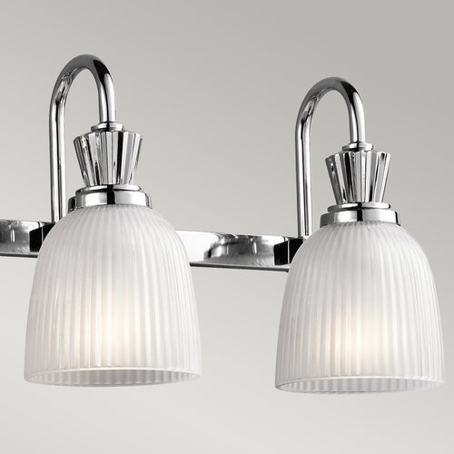 Elstead Cora - Badkamer Wandlamp Gepolijst Chroom IP44, G9