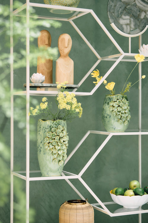 Light & Living vaas AMIATA - 23x19x35.5cm - groen - vtwonen shop