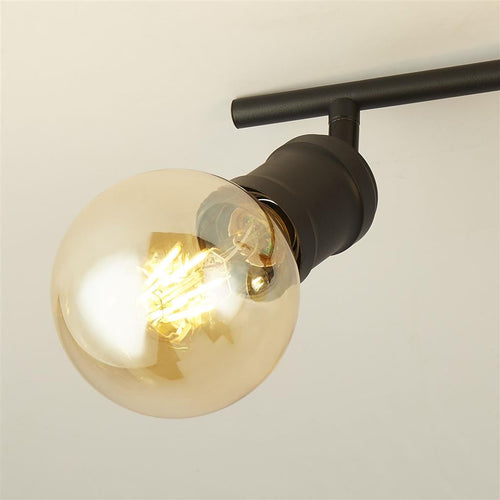 Searchlight Dance Spirit 4 Light Bar plafondlamp, zand zwart