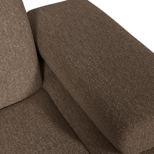 WOOOD 1-zits bank met arm rechts Mojo - Bouclé - Bruin - 74x120x97 - vtwonen shop