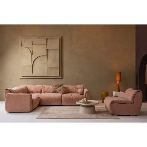 WOOOD bijzettafel Hekla - Metaal - Oranje - 47x32x32 - vtwonen shop