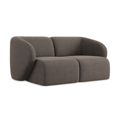 LaMiaSofa Tweezits modulaire bank Cervo - bouclé - chocolade - 174x94x75