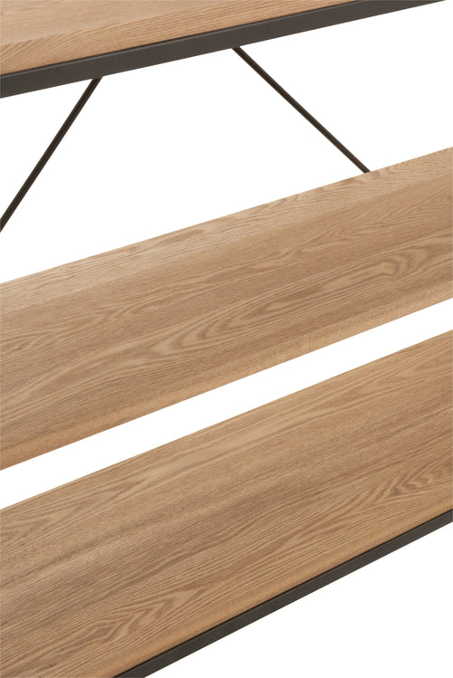 J-Line rek 5 Legplanken - hout/metaal - naturel - vtwonen shop