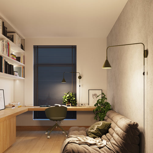 Sollux Lighting Wandlamp NOX olijfgroen - 14x61x30cm