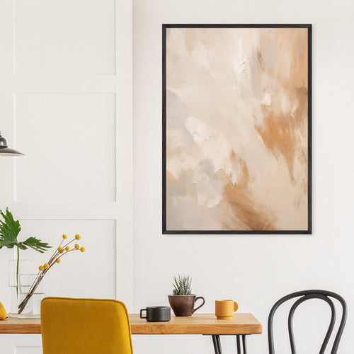 Artfulprints Poster Abstract - Golden touch 2   - 50x70 cm - Terracotta
