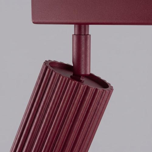 Sollux Lighting Plafondlamp KARBON 6L bordeaux - 117x6,5x16,5cm