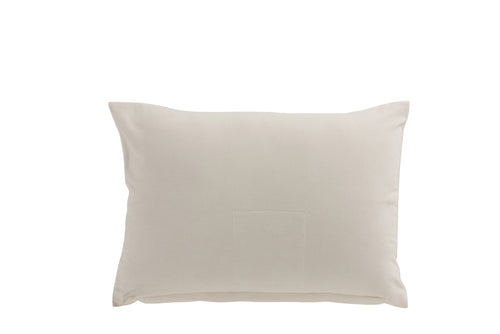 J-Line kussen Rechthoekig Spiegelregen - textiel - wit - vtwonen shop