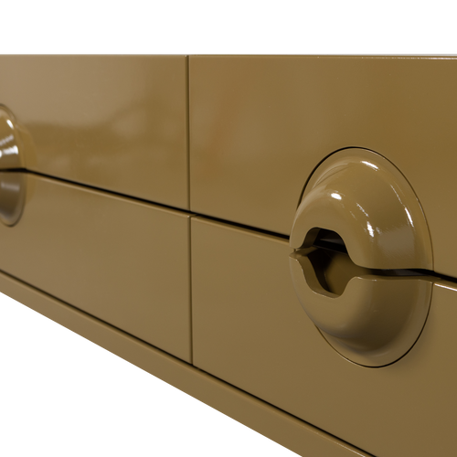 WOOOD tv meubel Merge - Eucalyptus hout - Honinggeel - 57x160x44 - vtwonen shop