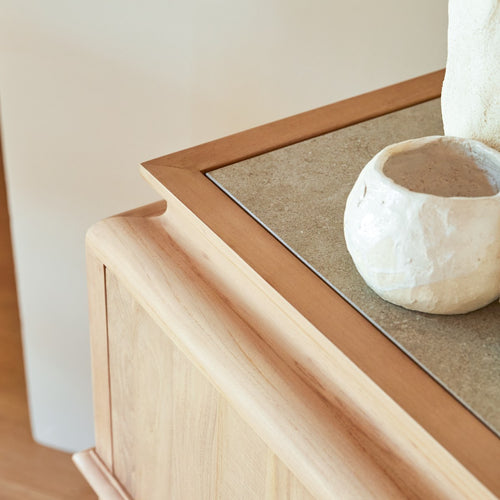 Tikamoon Buffetkast van massief teak 120 cm - Naturel - vtwonen shop