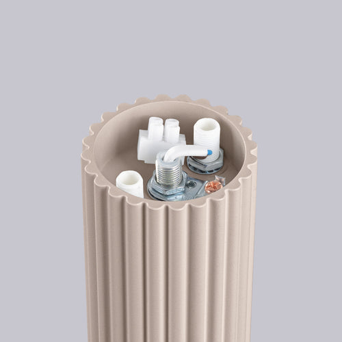 Sollux Lighting Plafondlamp HALO taupe IP44 - 12x12x21cm