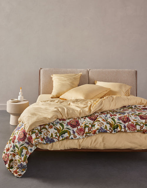 Essenza Roselina dekbedovertrek - Lits-Jumeaux - 240x200/220 cm - Vanille