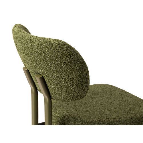 Set van 2 stoelen met gesp Sam boucle donker olijfgroen - 52x51x82cm