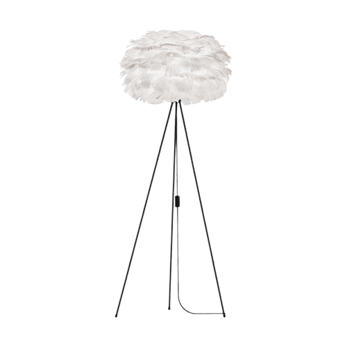 Umage Eos large vloerlamp white - met tripod zwart - Ø 65 cm - vtwonen shop