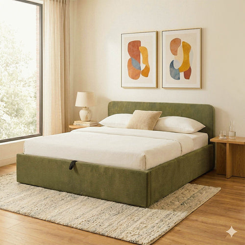 Calicosy - Opbergbed MIA - kaki 215x170x88 cm