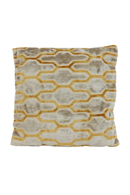 Light & Living textiel  - geel - 45x45x10 cm