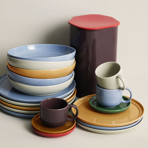 Hübsch kopje/schoteltje Amare - steenpoeder - ø9xh6, ø13xh3cm - vtwonen shop