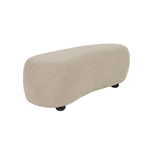 Housecraft Living Noxx Hocker Teddy stof Beige - vtwonen shop