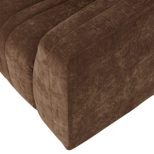 WOOOD 4-zits bank Omaire - Chenille - Lichtbruin