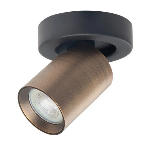 Highlight spot Oliver - 1 lichts - 10  x 13   cm - zwart brons - vtwonen shop