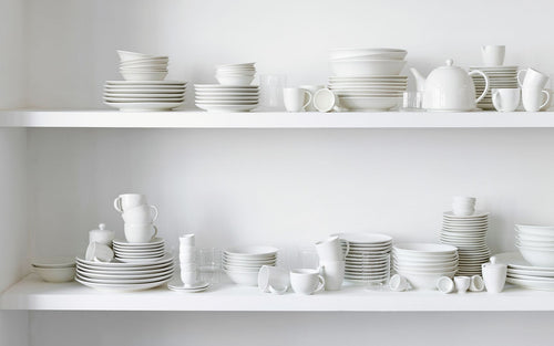 vtwonen Borden - Wit - Bordenset van 4 - Ontbijtborden - Ø 20cm - Porselein Servies - Platte Borden - vtwonen shop