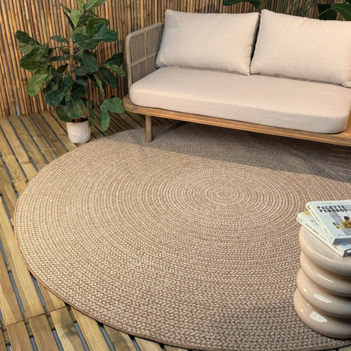 Rond buitenkleed Solid jute - Interieur05 - 200 x 200 cm - vtwonen shop