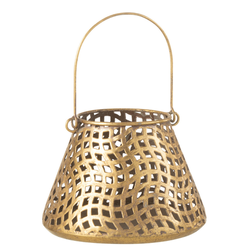 J-Line theelichthouder Oosters - metaal/glas - goud - vtwonen shop