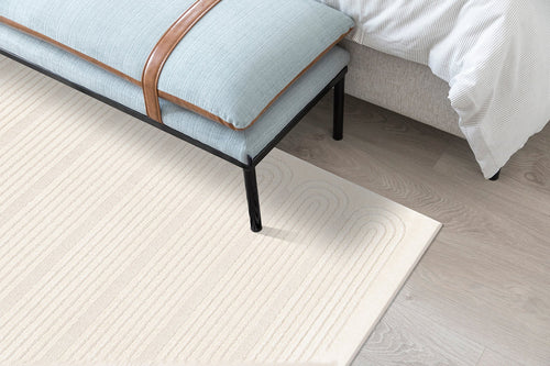 AFK Living vloerkleed Sinea - reliëfeffect - beige - 160 x 230 cm - vtwonen shop