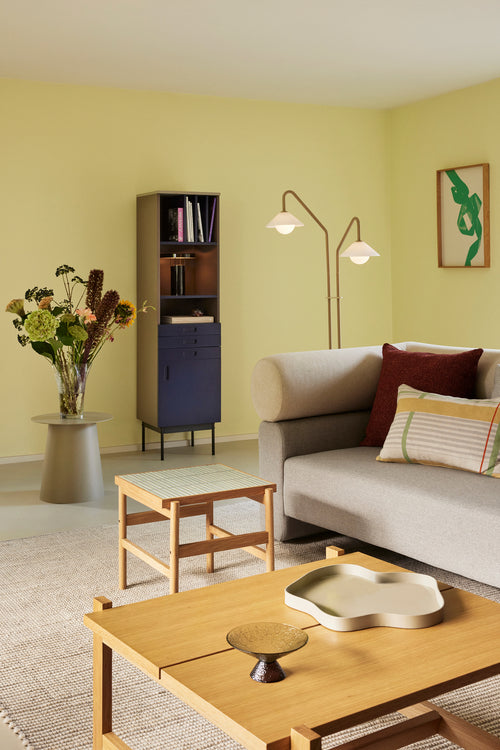 Hübsch salontafel Dash - mdf/okernhouten fineer/eikenhout - 80x80xh47cm