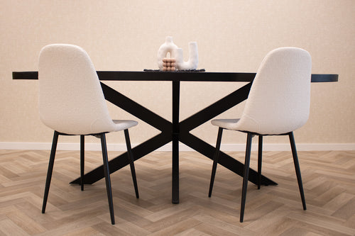 Kick eetkamerstoel Mees - Wit - vtwonen shop