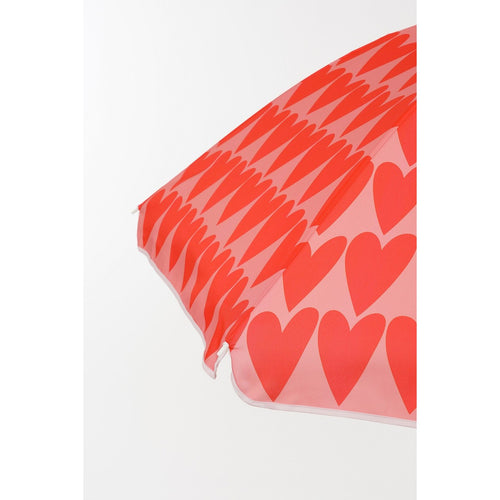 Mica Decorations Heart Strandparasol - H180 x Ø160 cm - Roze