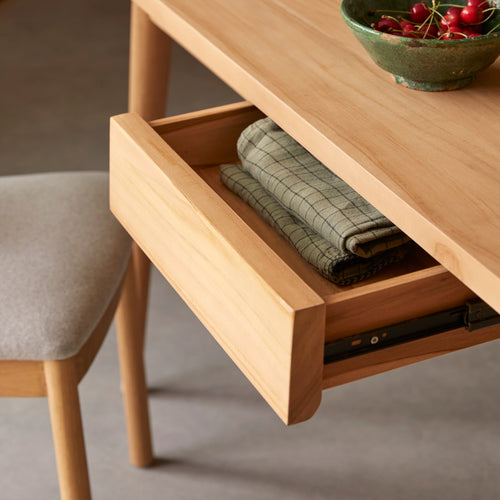 Tikamoon Jonàk - Massief teakhouten eettafel voor 6/8 personen. - Naturel - vtwonen shop